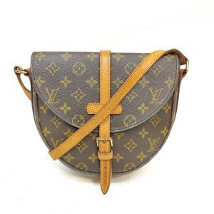 Authentic Louis Vuitton LV Crossbody bag Chantilly MM Browns Monogram Good